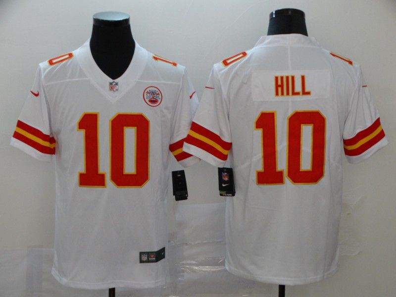 Men Kansas City Chiefs #10 Hill White Nike Vapor Untouchable Limited NFL Jersey->kansas city chiefs->NFL Jersey